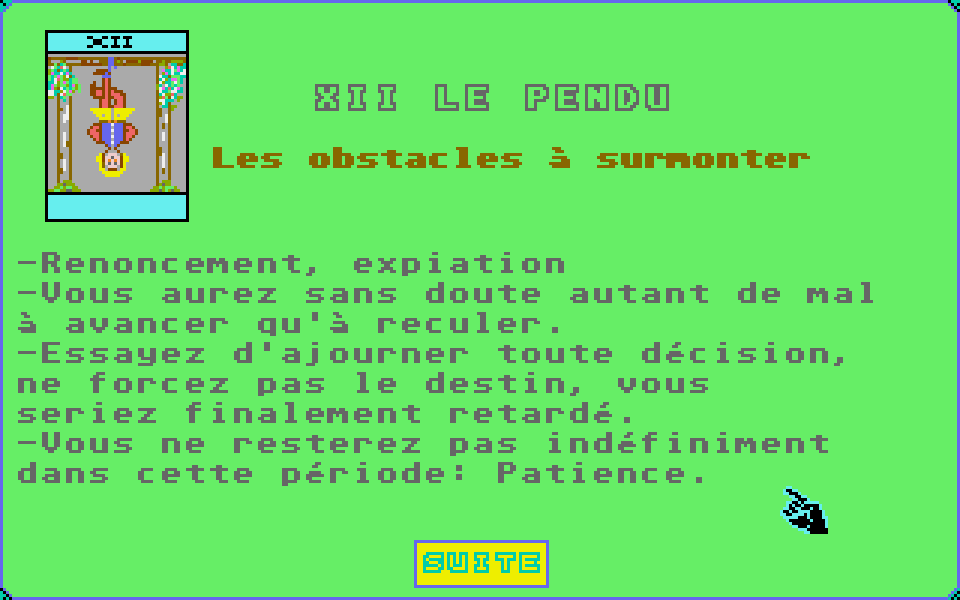 Tarot (Le) atari screenshot